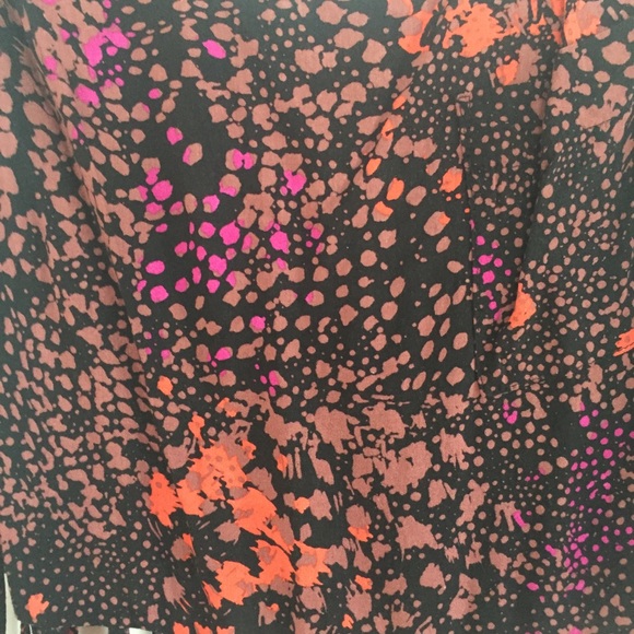 Neon Paint Splattered Crop Top with Fringe - Picture 4 of 5